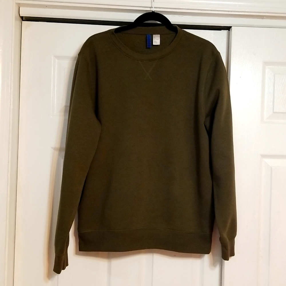 Divided H&M Khaki Green Young Men's Sweatshirt L